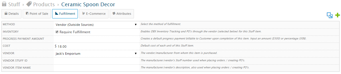 Fulfillment Order