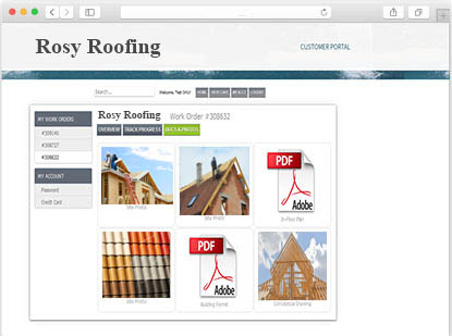Roofing Software Customer Portal