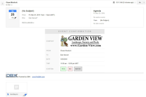 Email Calendar Invite