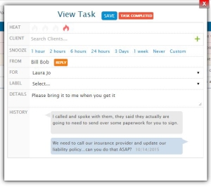 Task Conversation