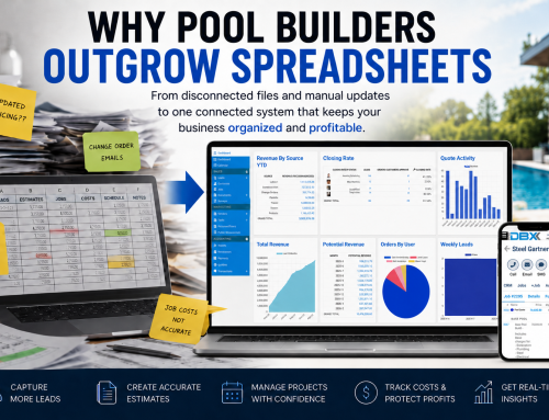 Why Pool Builders Outgrow Spreadsheets