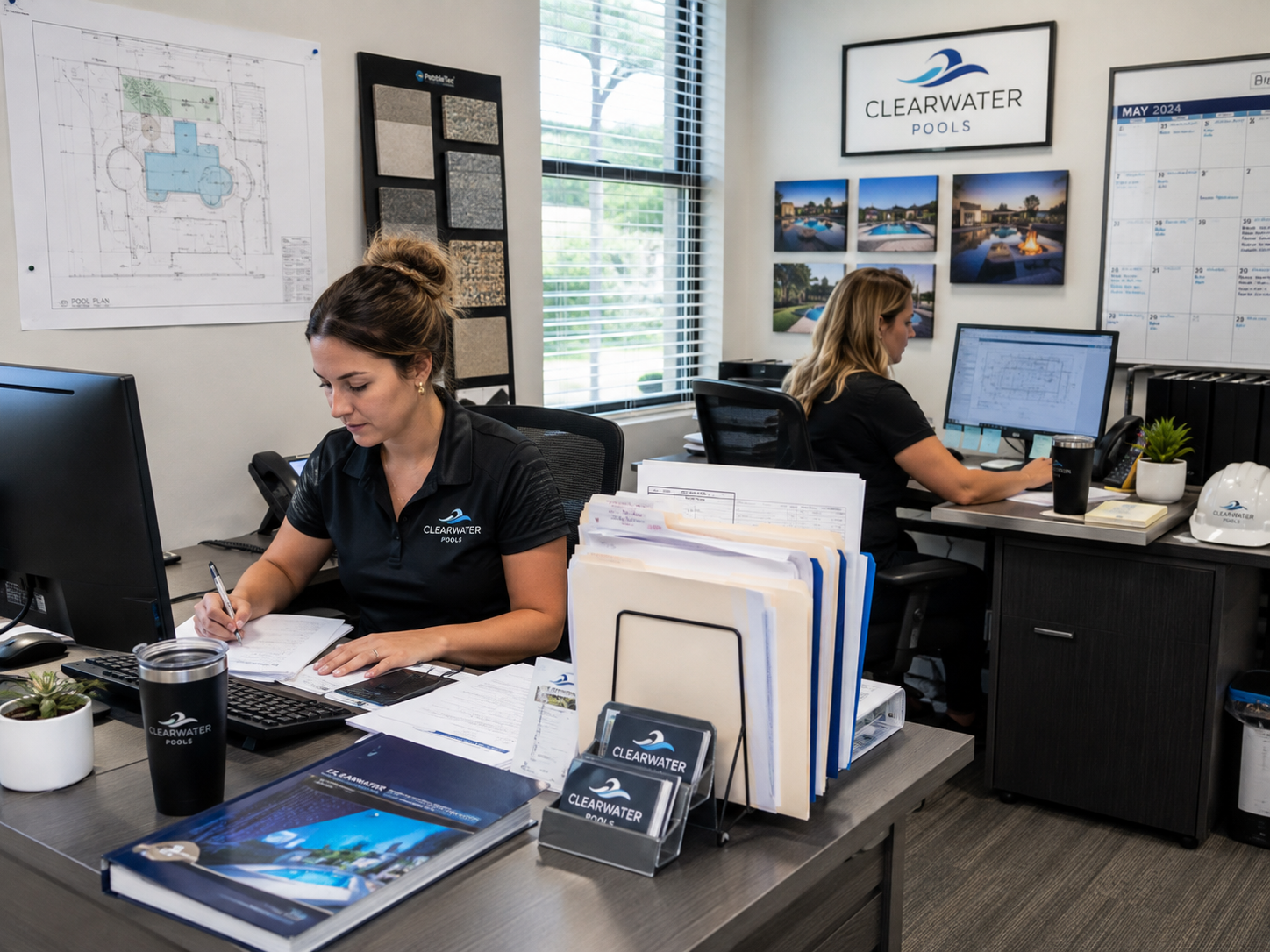 pool office staff